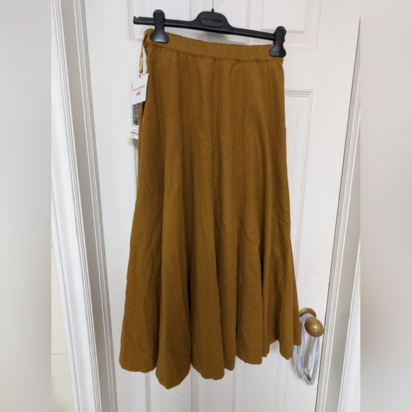 Uniqlo INES DE LA FRESSANGE WOOL BLEND FLARED SKIRT size XS - Picture 2 of 11
